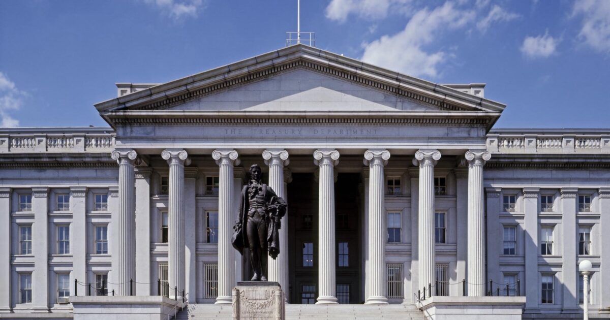 United States Treasury Building in Washington, D.C.