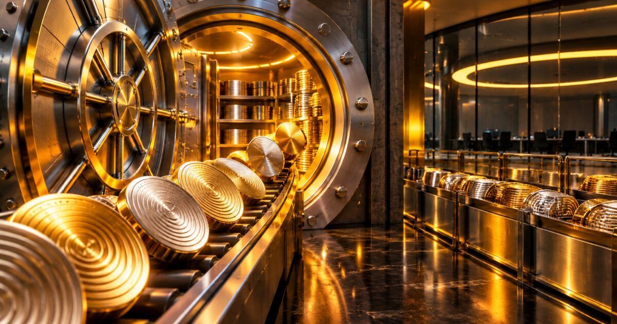 Crypto assets moving into a secure exchange custody vault