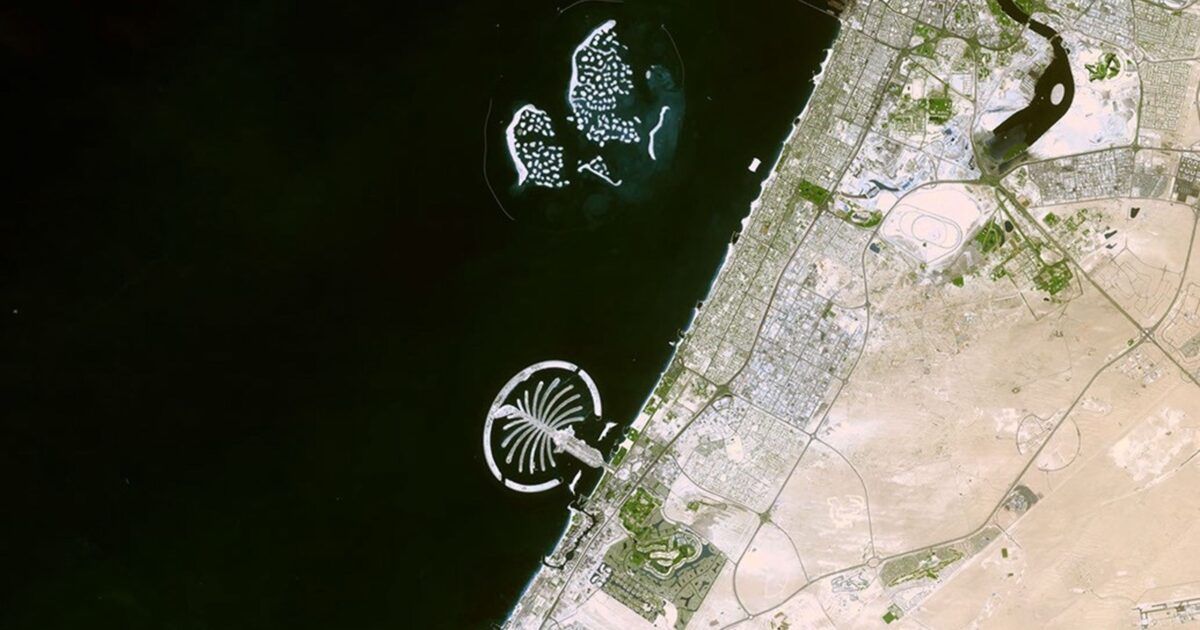 NASA satellite view of Dubai for Standard Chartered Bitcoin and Ether trading launch