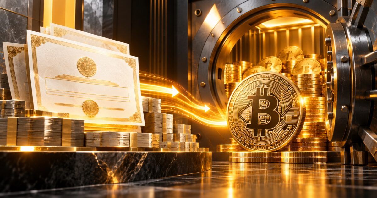Bitcoin treasury vault receiving capital from preferred shares