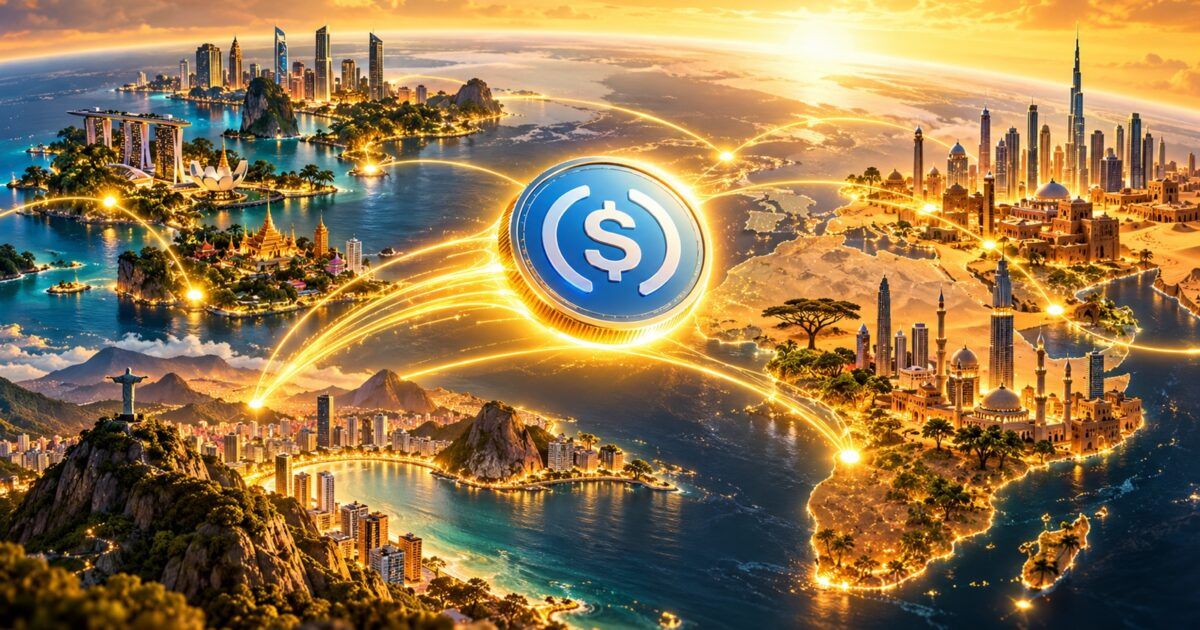 Digital dollar payment routes connecting developing markets